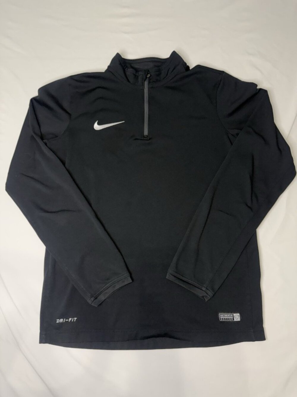 Nike SOCCER Men's DRI FIT 1/4 Zip Long Sleeve Shirt Small